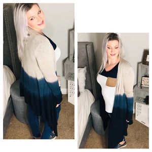 Sweaters - Glam Knit Tie Dye Ombré Cardigan Sweaters - Glam Knit Tie Dye Ombré Cardigan